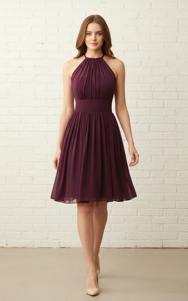 Breezy Halter Chiffon Mini