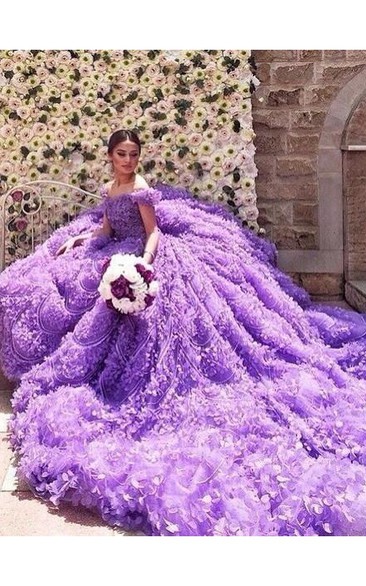 Purple wedding dress hotsell