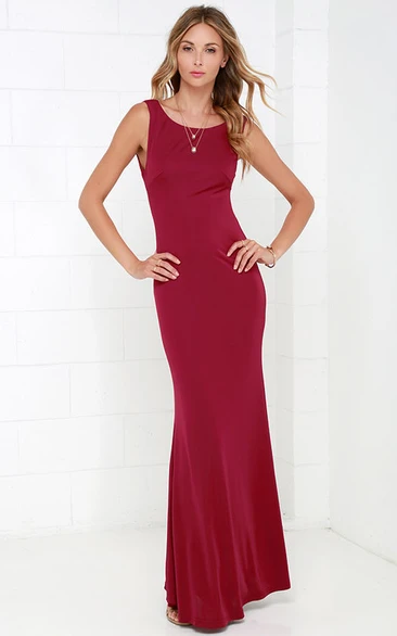 Delicate Sleeveless Sheath With Strappy Back