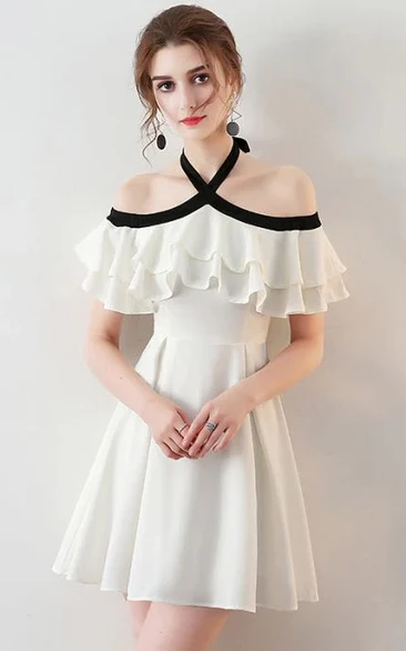 Casual Empire Short Mini Dress with Straps