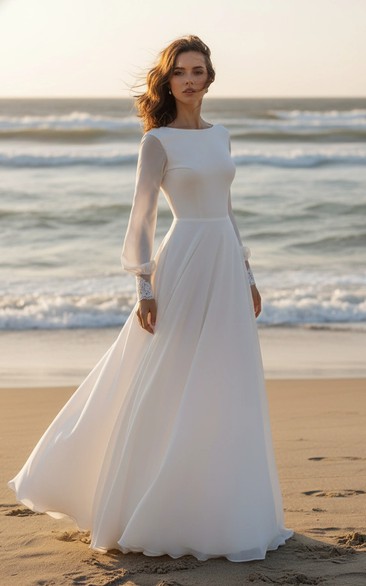 Minimalist Modest Long Sleeve Dress