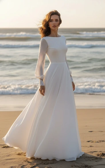 Minimalist Modest Long Sleeve Dress