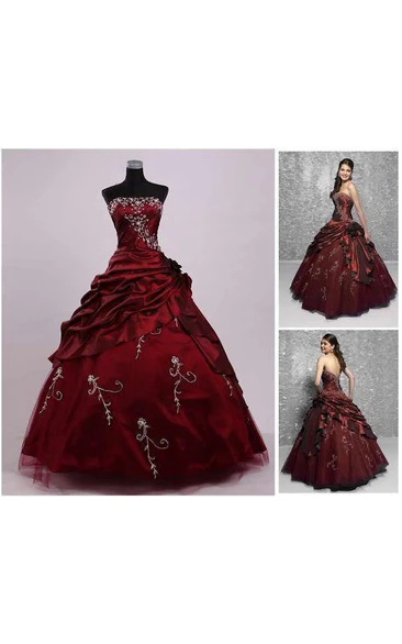 Ball Gown Tea-Length Off-The-Shoulder One-Shoulder Straps Beading Embroidery Straps Chiffon Tulle Sequins Satin Dress
