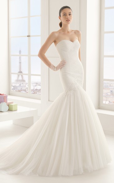 Sweetheart Bridal Dress With Appliques And S Rushing
