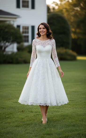Classic Vintage Lace Wedding Dress