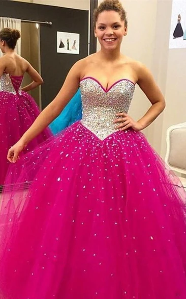 Ball Gown Sweetheart Tulle Dress