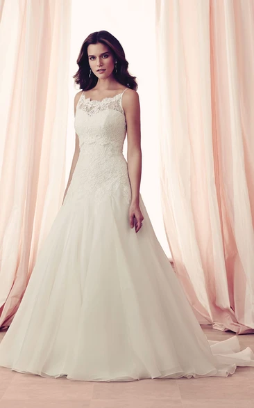 Sleeveless Chiffon Dress With Spaghetti Straps