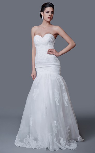 Noble Sweetheart Mermaid Dress With Lace-up Back