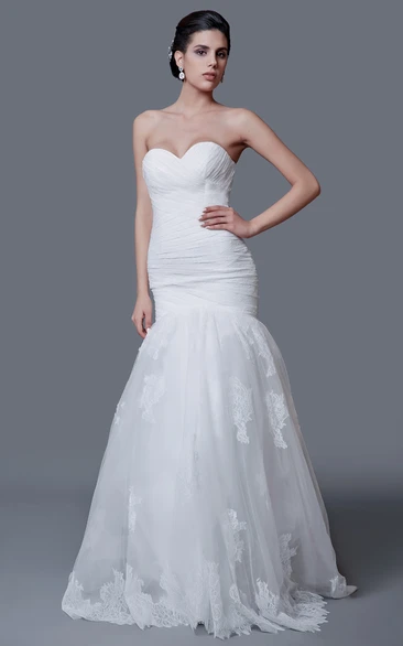 Noble Sweetheart Mermaid Dress With Lace-up Back