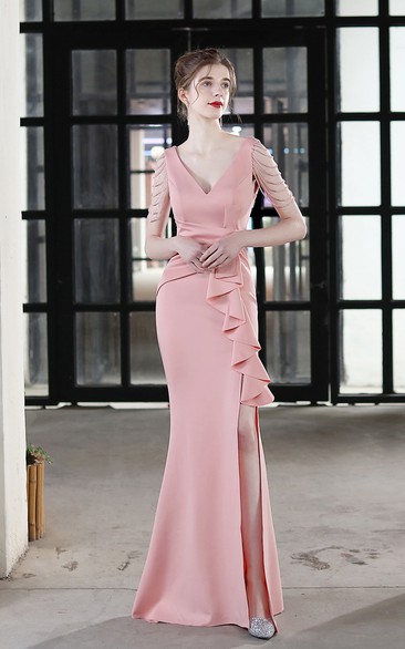 Toast Dress Bride Long Sling Thank-You Banquet Slim Fishtail Skirt Wedding Car Model Exhibition Dress