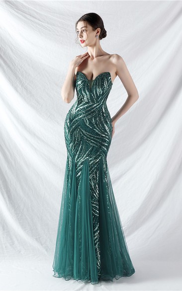 Heavy-Crafted Beaded Splicing Mesh Gauze Super Dense Stacked Sequins Heavy-Crafted Evening Dress