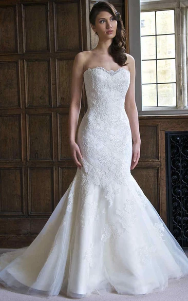 Mermaid Sweetheart Lace Wedding Dress