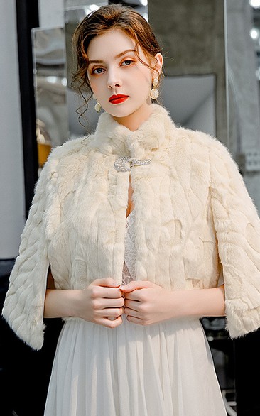 Bridal Wedding Dress New Spring Wool Cape Thick Warm Cheongsam Dress Bridesmaid Cape Outer Wear Cape