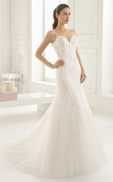 Sleeveless Backless Organza Dress With Appliques
