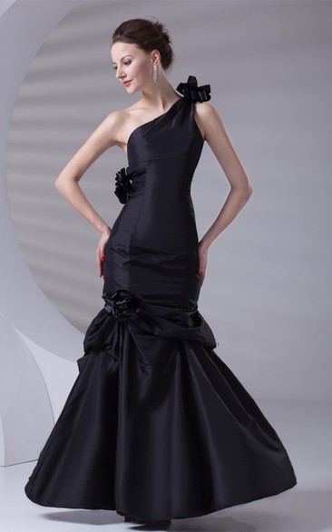 Adorable Sleeveless Trumpet Taffeta Maxi Special Occasion Dresses
