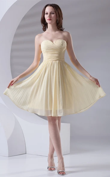 Beautiful Sleeveless Chiffon Midi Bridesmaid Dresses