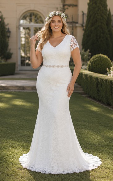 Casual Rustic Lace Bridal Wear