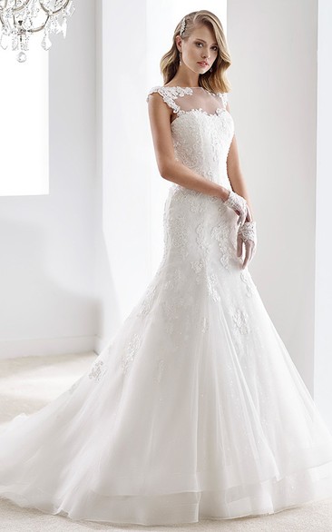 Sweetheart A-line Ruching Wedding Dress with Beaded Belt and Pleated Bodice