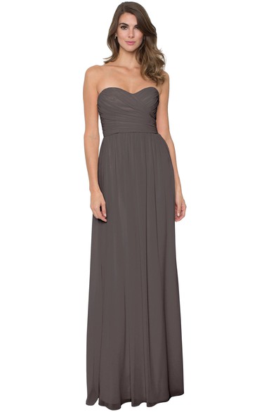 Criss-Cross Sleeveless Sweetheart Chiffon Muti-Color Convertible Bridesmaid Dress