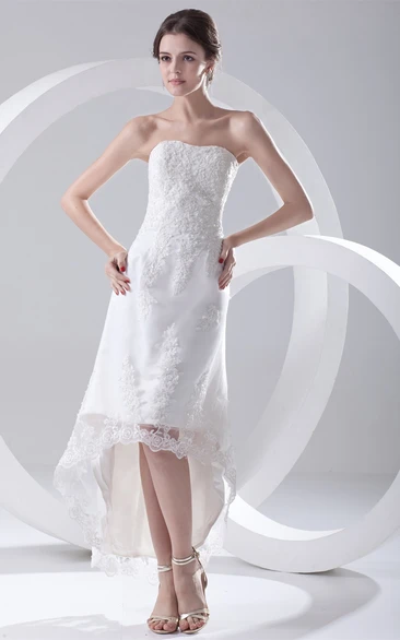 Romantic Satin Appliqued a Line Sleeveless Soft Sweetheart Reception Wedding Dresses