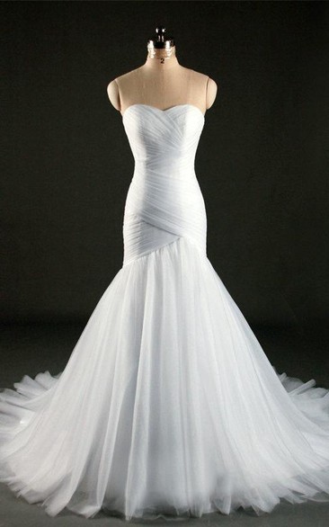 Mermaid Sweetheart Sleeveless Dress