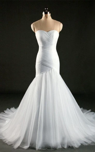 Mermaid Sweetheart Sleeveless Dress