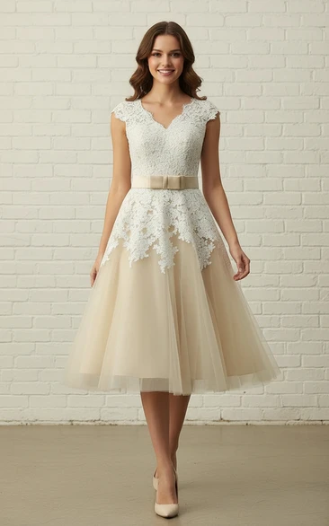 Romantic Vintage Lace Tea Dress