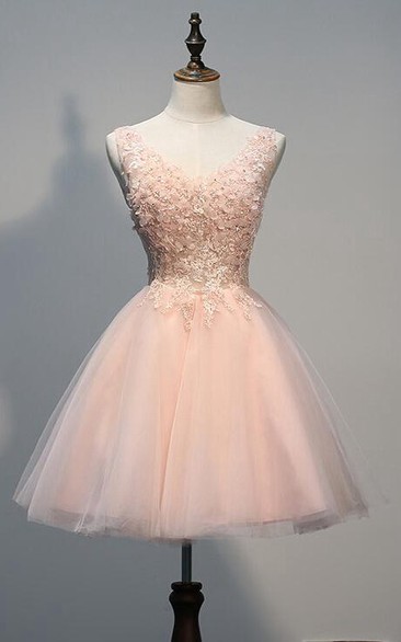 Short Pink Homecoming Dama Prom 15 años Quinceanera Dresses
