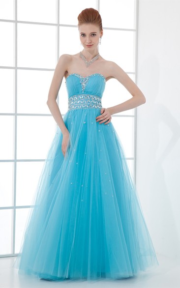 Fabulous Sleeveless Satin a Line Beaded Special Occasion Dresses