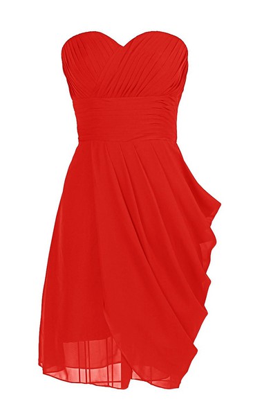 Sweetheart Wedding Dress With Drapping and Pleat