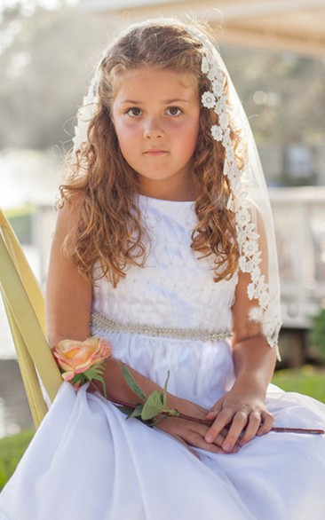 Beautiful Tulle Flower Girl Veil