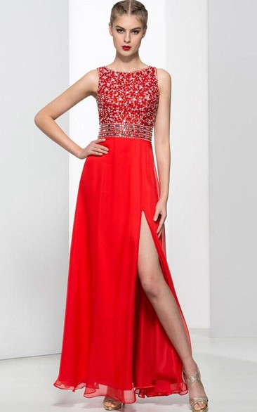 Modern Straps Sequins Beading Hollow Prom Dress