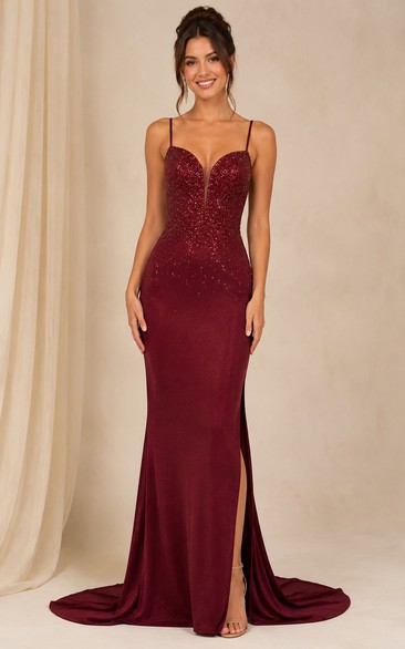 Mermaid Sweetheart Sequins Prom Dress with Sequins