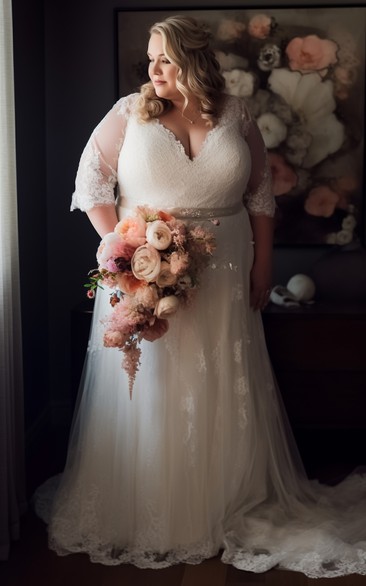 Big Chest Wedding Gowns, Larger Bust Bridal Dresses - Dorris Wedding