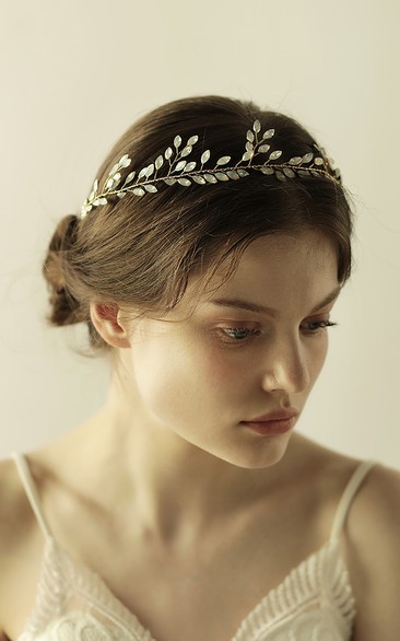 Beautiful Rhinestone Leaf Style Headbands