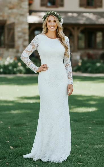 Elegant Modest Boho Flare Dress