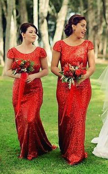 Cherry Red Bridesmaid Dresses