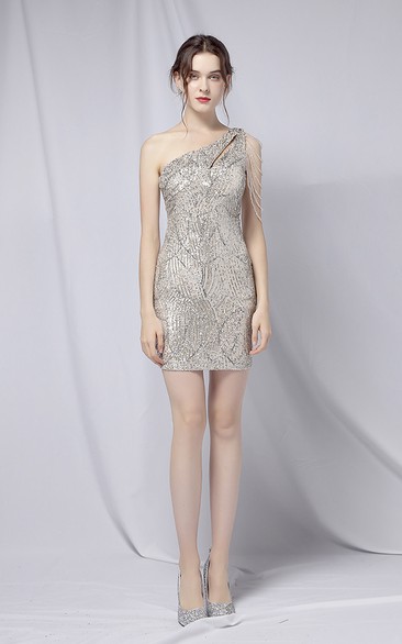 Wrap Chest Lsequined Hip-Wrapped Sexy Dress Car Model House Exhibition Host Performance Dress