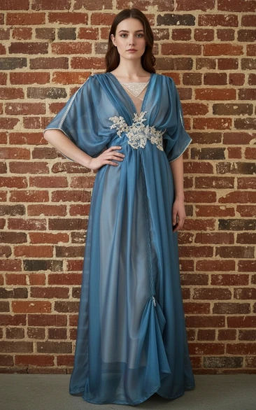 Downton Inspired Two-Tone Gibson Dress