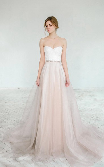 Blush Wedding Gown Dahlia 2 Pieces Bridal Dress