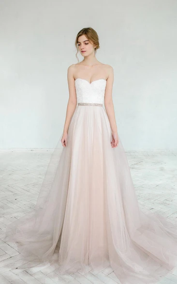 Blush Wedding Gown Dahlia 2 Pieces Bridal Dress