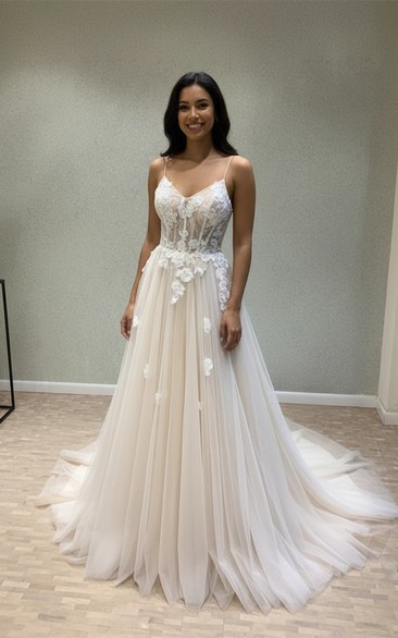 Sexy Corset Back Garden Bridal Gown