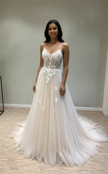 Sexy Corset Back Garden Bridal Gown