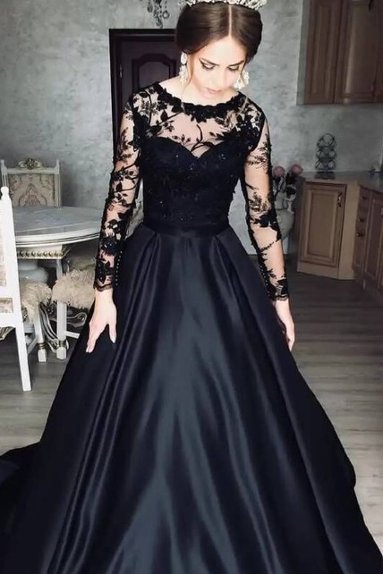 black ball gown dress Ashley Lauren 11770 Size 0 Black Strapless Ballgown Formal Prom Dress Pageant Mikado Gown A Line main image 1