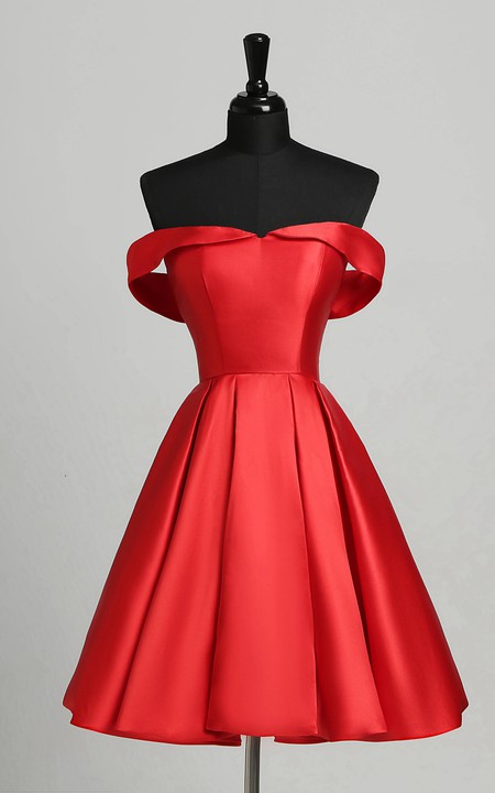 A-Line Sleeveless Short Mini Open Back Zipper Elegant Romantic Satin Dress