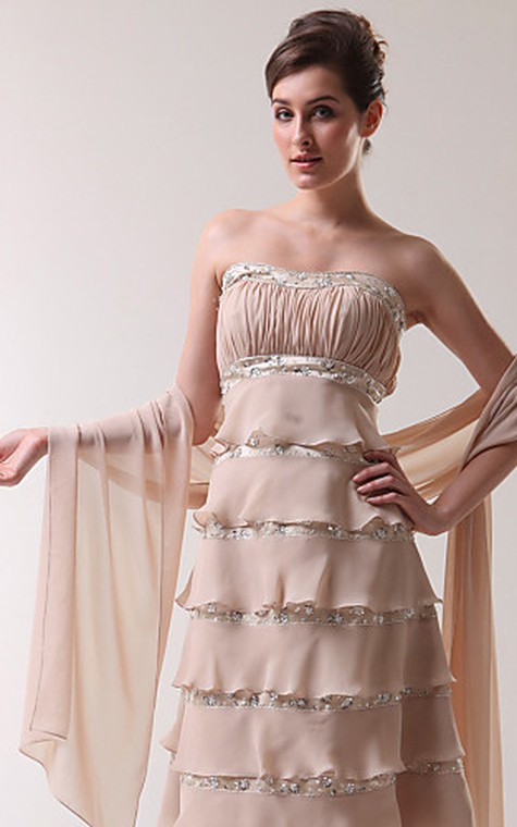 Stylish Chiffon Wedding Shawl - 1