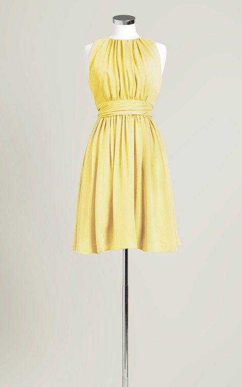 Sleeveless A-Line Short Dress With Jewel Neck - 9
