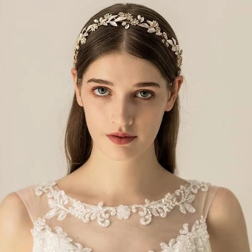 Glänzende, elegante Braut-Strassstirnbänder