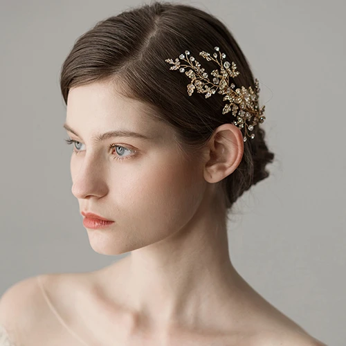 Flower Style Alloy Shining Bridal Headpiece