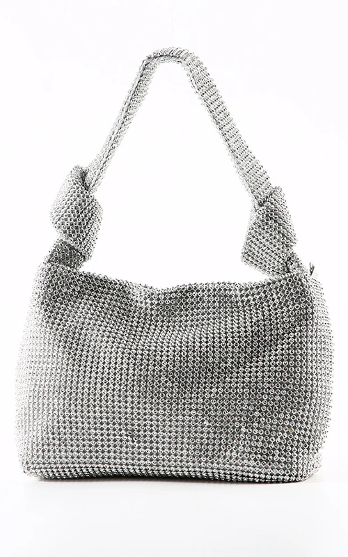 Pailletten-Kristall-Handgefertigte Handtasche